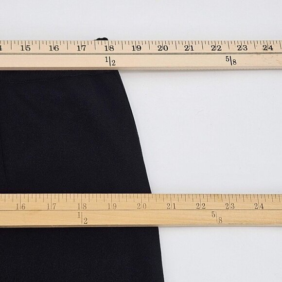 Misook Acrylic Knit Straight Leg Pant Black Women’s Size 1X High Rise Minimalist - Picture 8 of 12